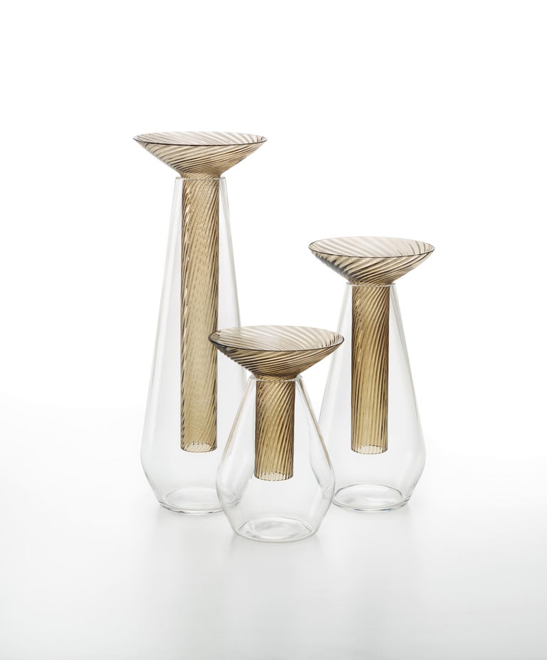 Medium Calici Vase in Murano Glass by Federico Peri For Sale 4
