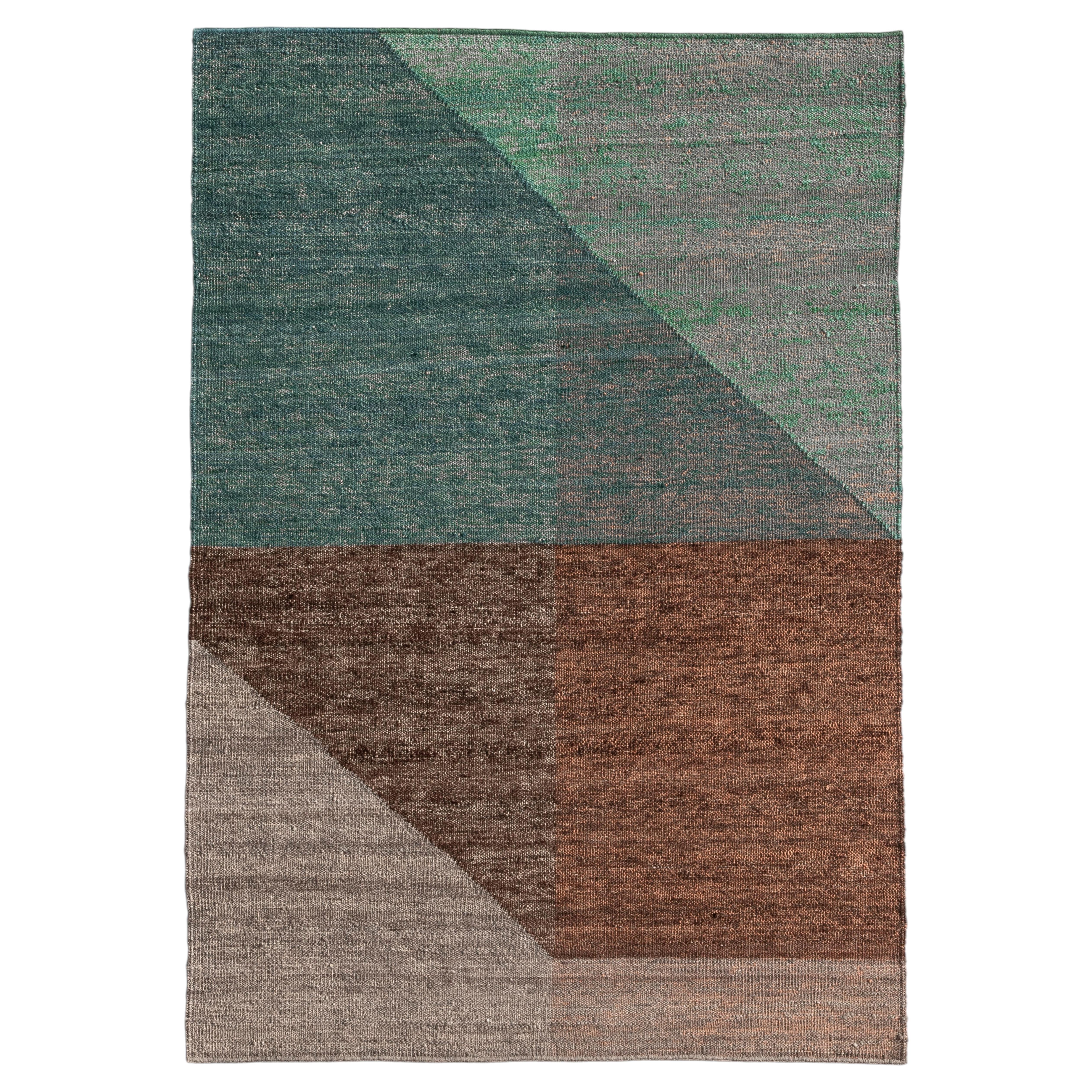 Tapis kilim en laine « Capas » de taille moyenne, par Mathias Hahn pour Nanimarquina