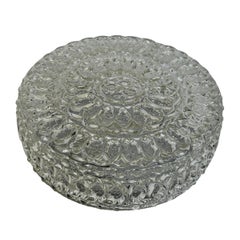medium Circle Pattern Flush Mount Ceiling Light by RZB Leuchten, 1960s