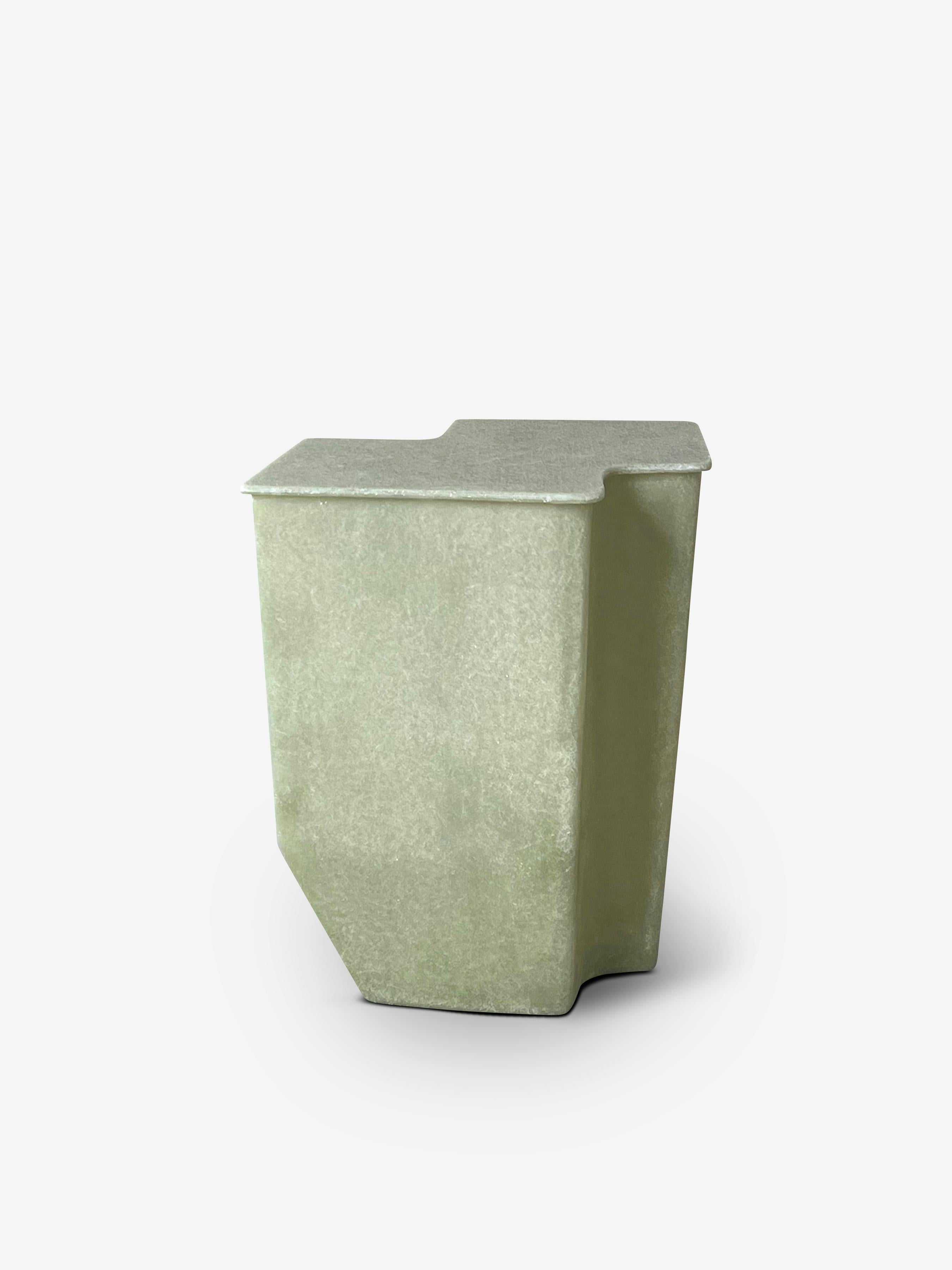 Fiberglass Medium Clam Side Table by VAVA Objects For Sale