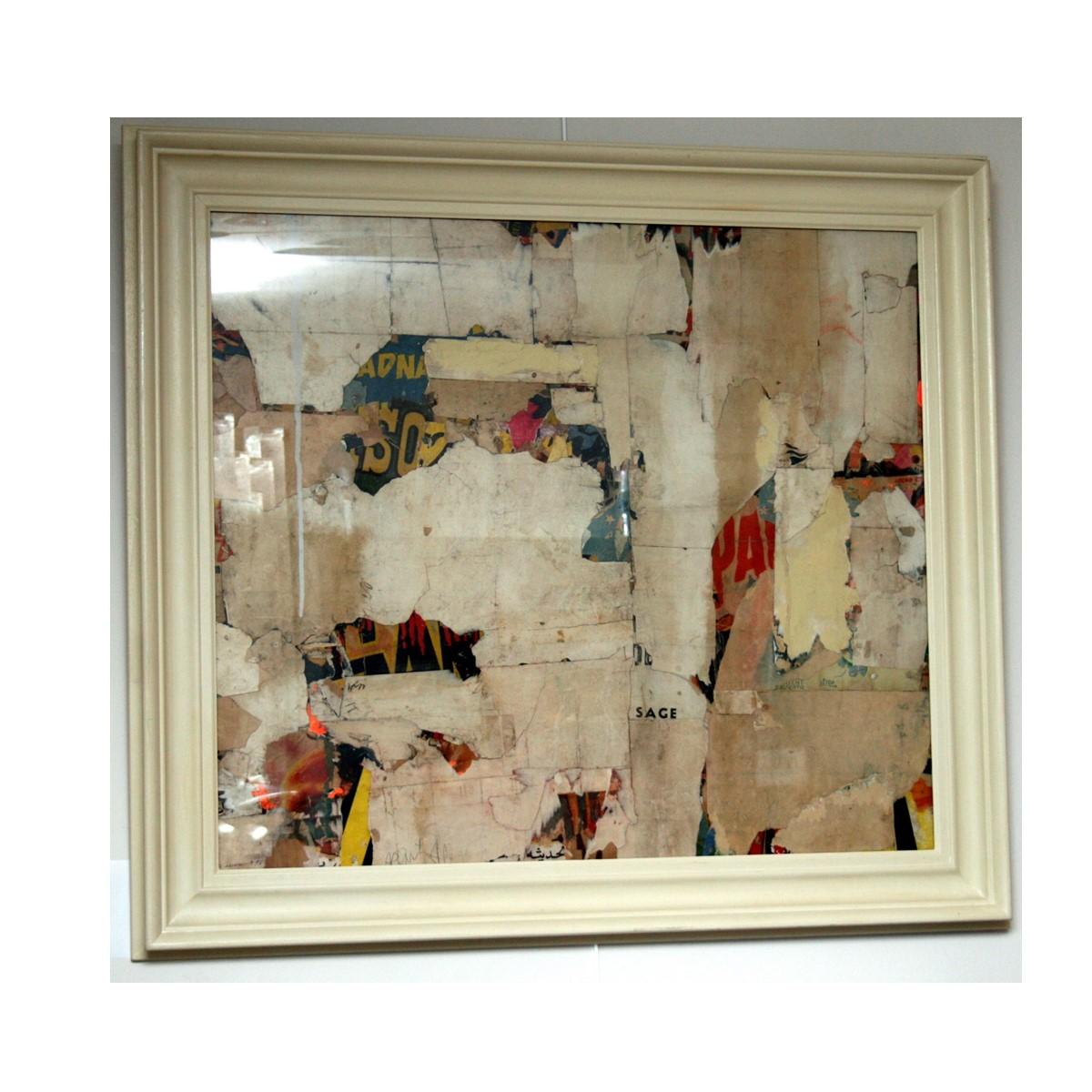 Medium Abstract Collage from The Remnants Series by Artist Huw Griffith
Griffith depicts the passage of time by layering his materials – fragile ephemera marked by age.
Part of a series of work exploring decomposition, the passing of time –