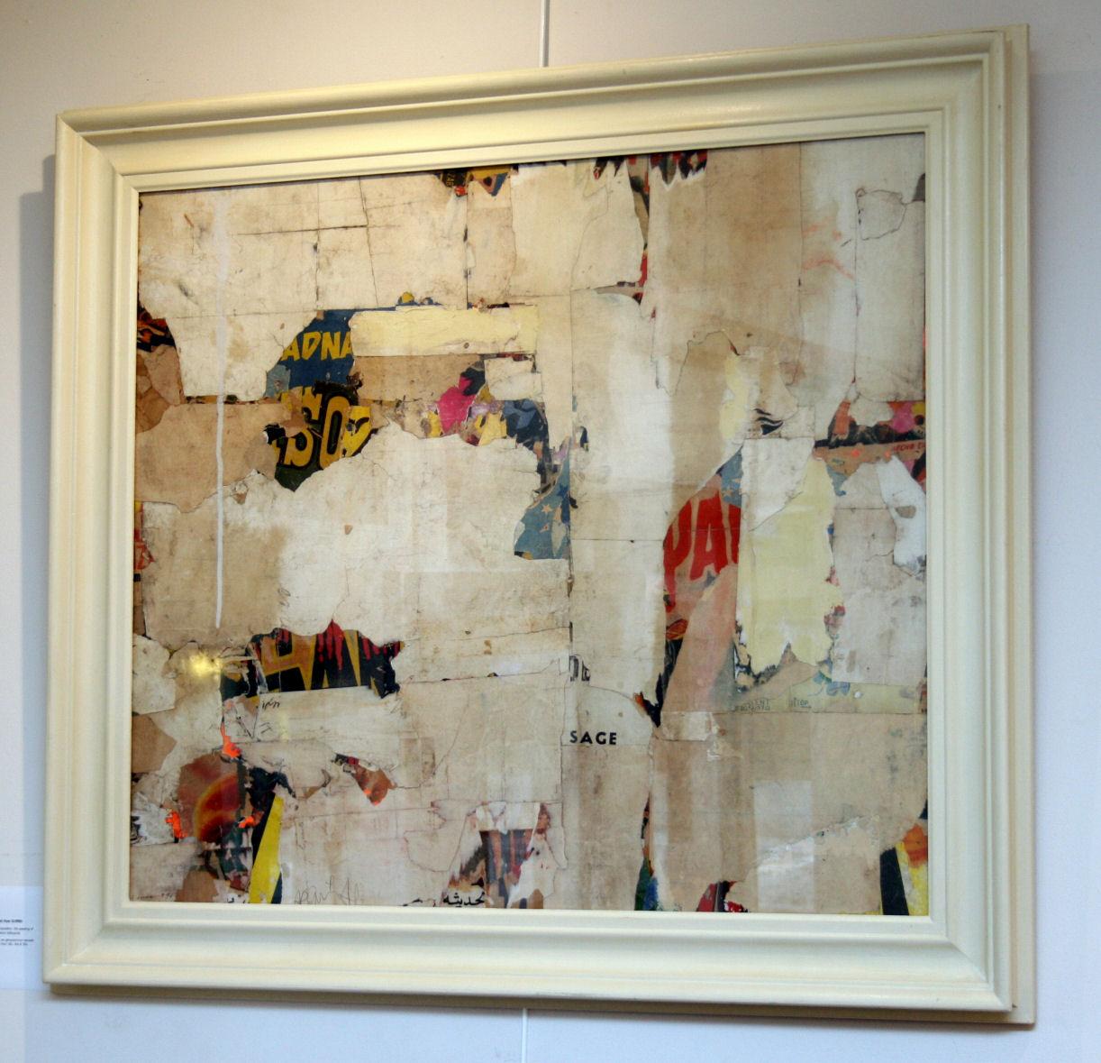 Contemporary Medium Collage from The Remnants Series by Artist Huw Griffith