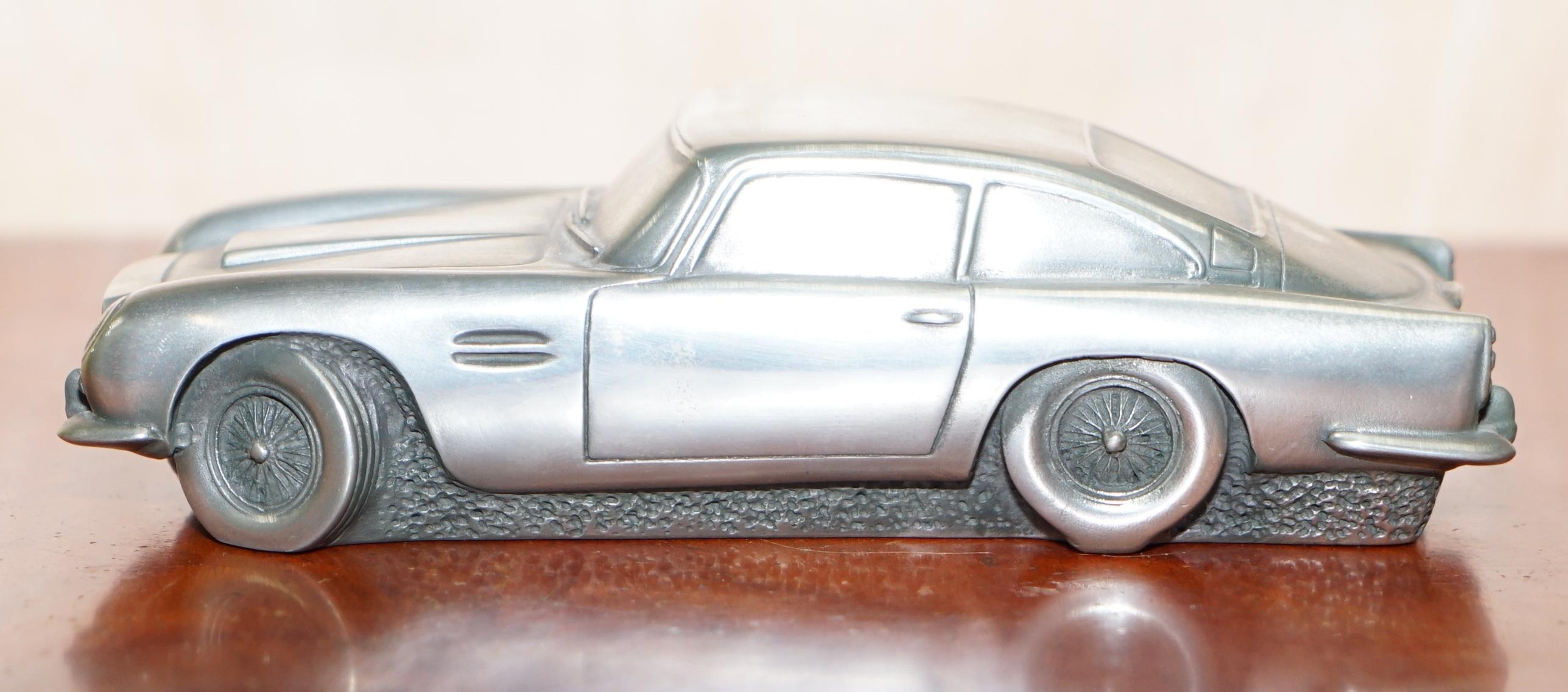 Mid-Century Modern Medium Compulsion Gallery Pewter Aston Martin Db5 James Bond 1960s Racing Car