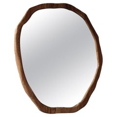 Medium Dark Varnish Ondulation Mirror by Alice Lahana Studio