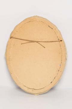 Medium Decorative Gold Wood Original Glass Patina Mirror, Italy, 1960s