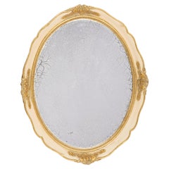 Dekorativer Goldholz-Spiegel mit Original-Glas-Patina, Italien, 1960er Jahre