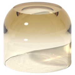 Table d'appoint Medium Dew Drop en citrine, résine translucide, par Ian Cochran