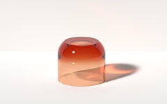 Medium Dew Drop Side Table in Crystal Clear, Translucent Resin, by Ian Cochran