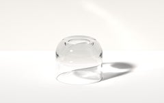 Modern Medium Dew Drop Side Table in Deep Olive Translucent Resin by Ian Cochran