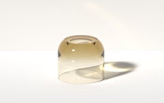 Modern Medium Dew Drop Side Table in Honeydew, Translucent Resin, by Ian Cochran