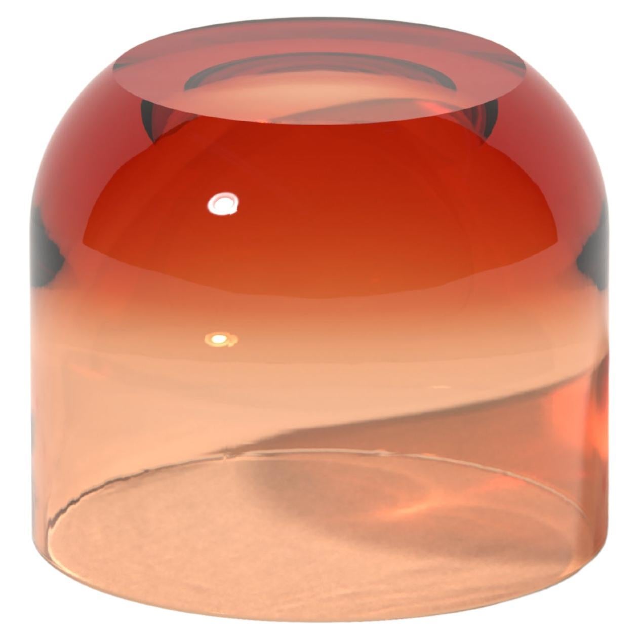 Mittlerer Tautropfen-Beistelltisch in Spritz Orange, transluzentes Kunstharz, von Ian Cochran im Angebot