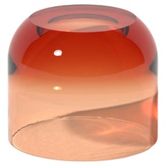Table d'appoint Medium Dew Drop en Spritz Orange, résine translucide, par Ian Cochran