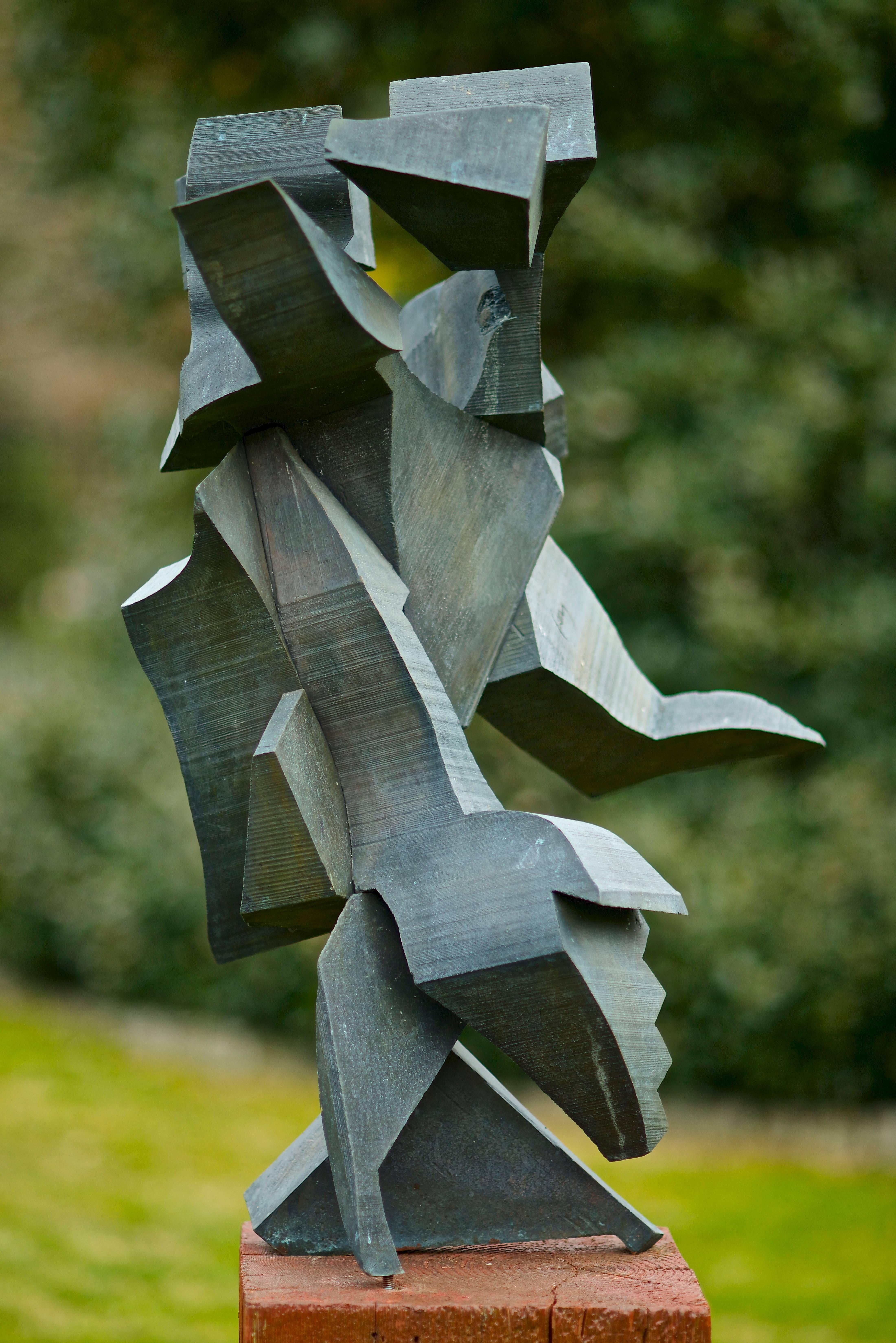 American Medium Diagonal Bronze by Mel Kendrick, 2/3, 1988