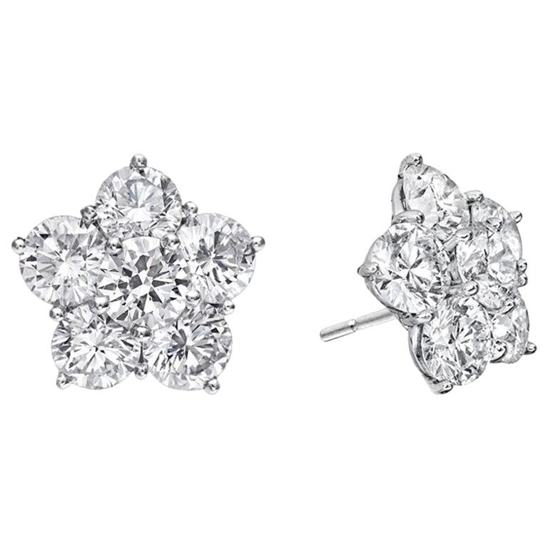 Medium Diamond "Astra" Stud Earrings '3.20 Carat'
