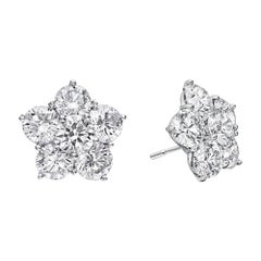 Medium Diamond "Astra" Stud Earrings '~3tcw'