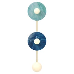 Medium Disc And Sphere Glass Ceiling Light by Atelier Areti