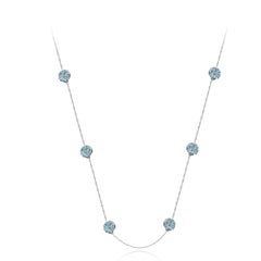 Chaîne collier à double face fleur de taille moyenne