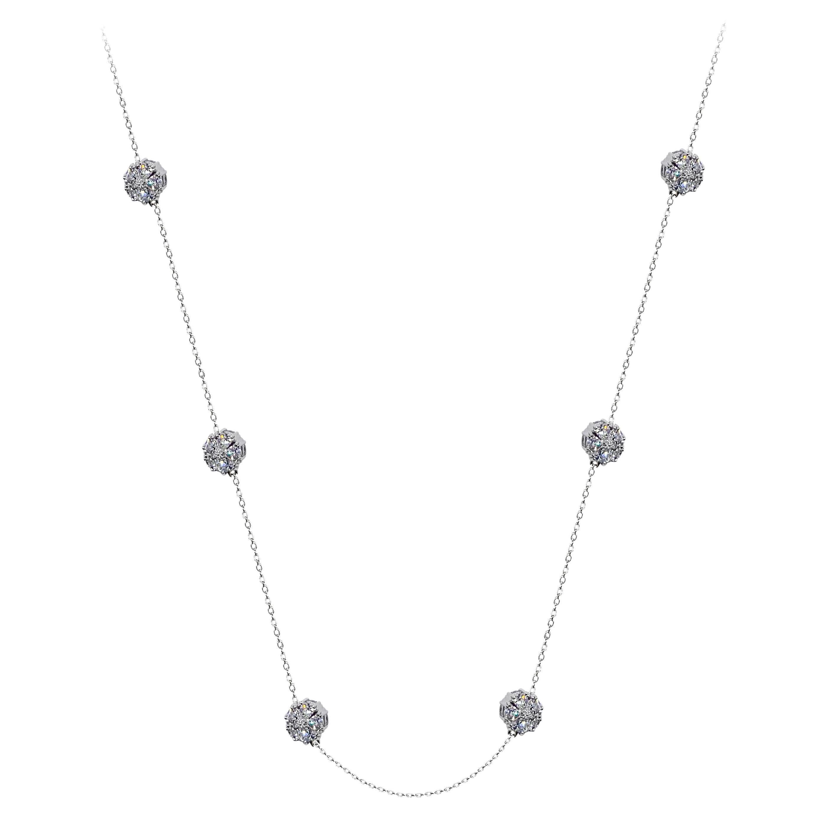 Medium Doublesided Blossom Chain Necklace