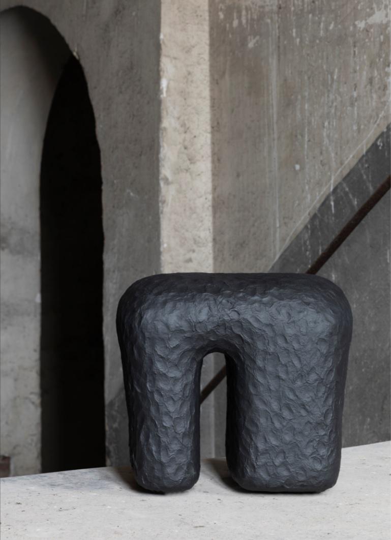 Medium Duzhyi stool by Victoria Yakusha
Dimensions: D 51.5 x W 37 x H 47.5 cm
Dimensions: D 84 x W 30 x H 56.5 cm.
Material: Hand-sculpted in the author's signature sustainable material Ztista - a blend of paper, clay, hay, and other live elements