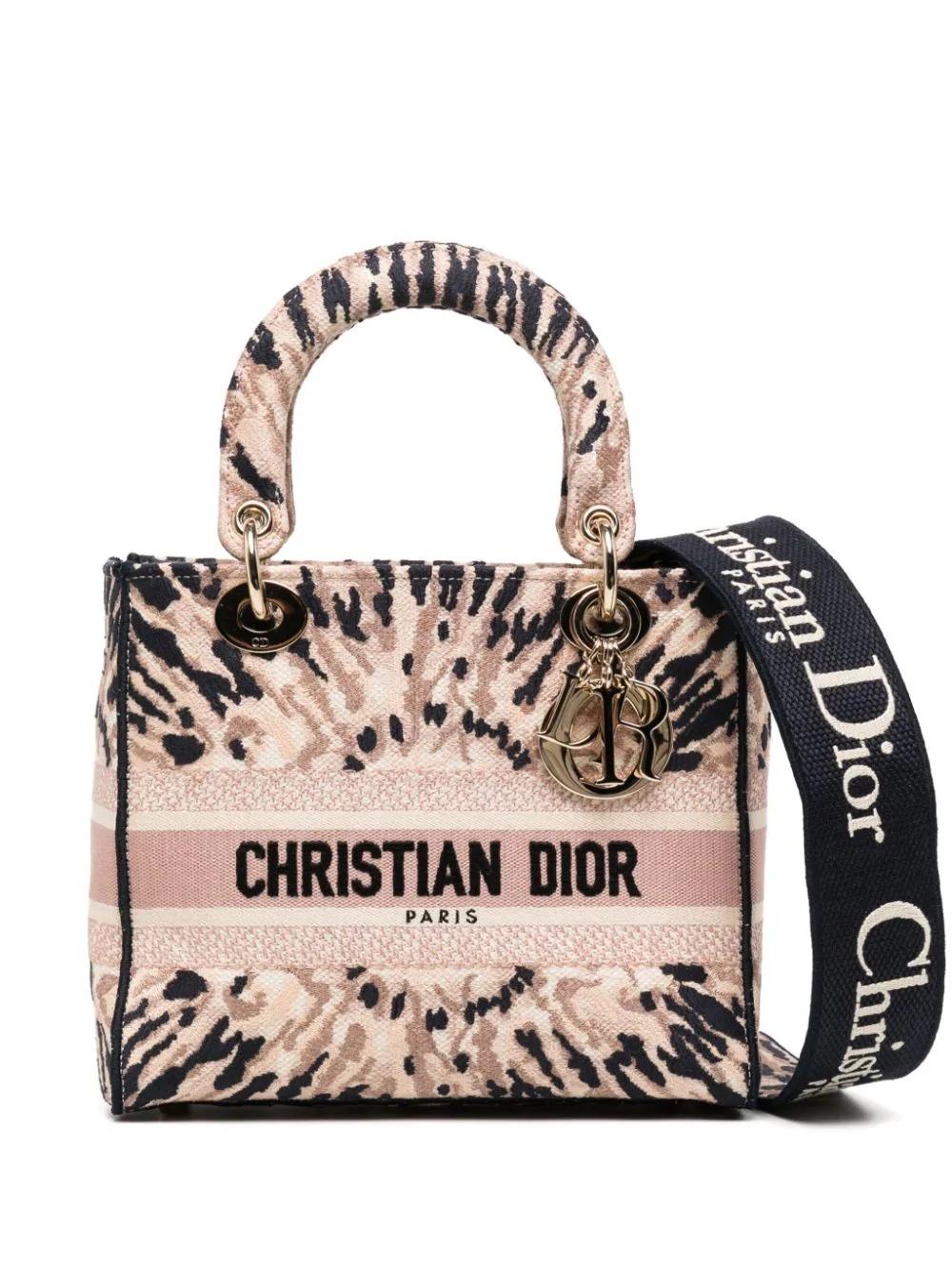 Women's or Men's Medium Embroidered Lady Dior Handbag