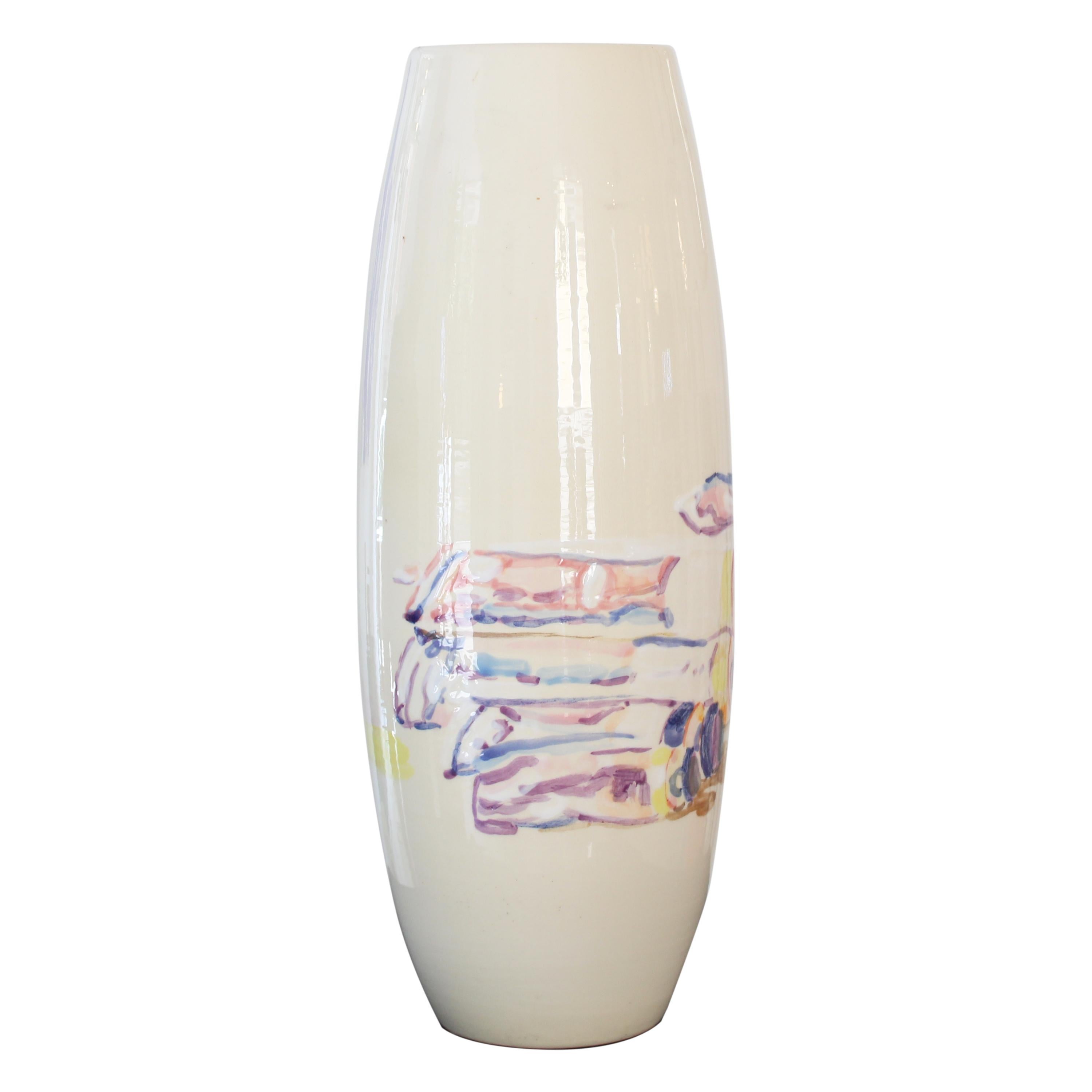 Ceramic Medium F Gilot vase designed by Teresa Moro for 