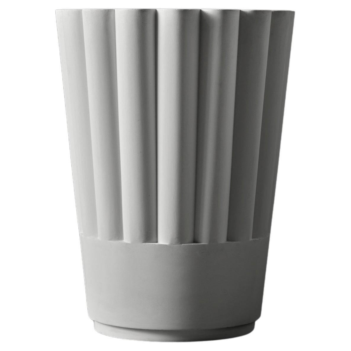 Fluted vase planter, BYBLOS 02 by Sirak (medium)