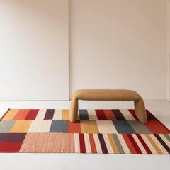 Medium 'Folded' Upholstered Kilim Bench by Estudi Manel Molina and Nanimarquina