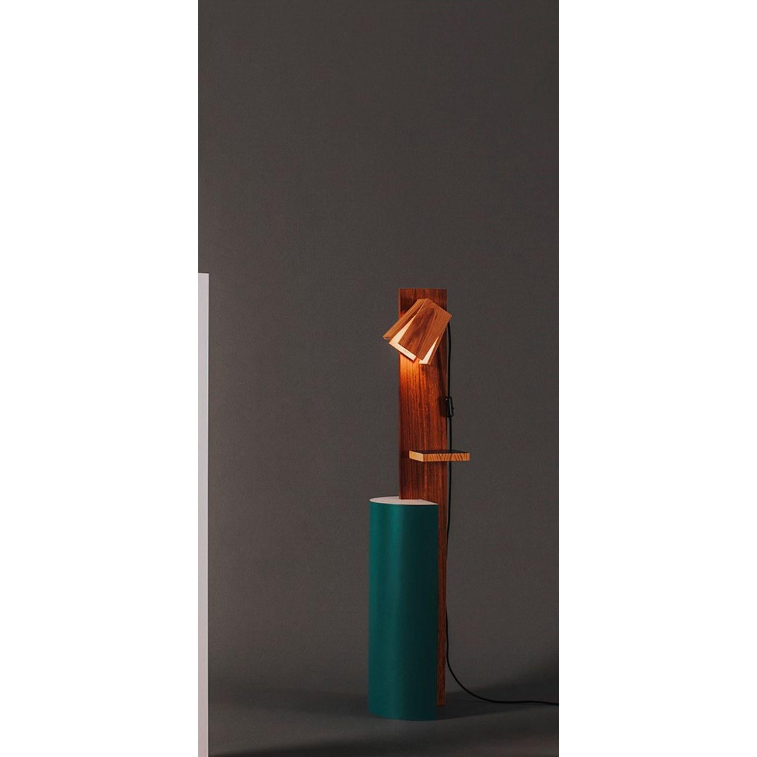 Medium Formica floor lamp by Owl
Dimensions: H 130 x L 30 x W 30 cm
Materials: Solid wood, colourful formica

Formica is a series in which material defines form. The collection combines solid wood with colourful Formica, creating a furniture