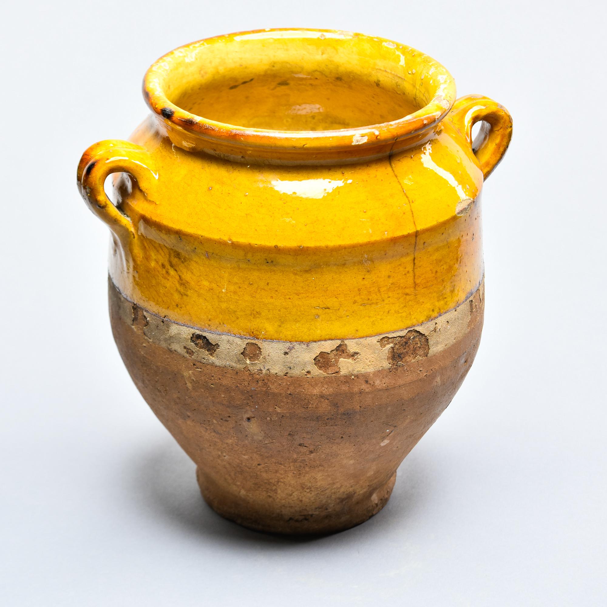 Ceramic Medium French Early 20th C Confit Jar For Sale