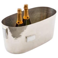 Secchiello medio per champagne Glaciar Silver Alpaca & Cream Onyx Stone