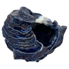 Medium Glazed Ceramic Sculptural Vase by Henrik Folsgaard