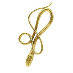 Medium Gold Serpentine Earrings