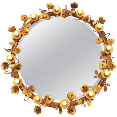 Medium 'Gracie' Flower Wall Mirror