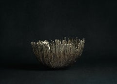 Medium Gravity Bowl in Patinated Cast Bronze by William Guillon
