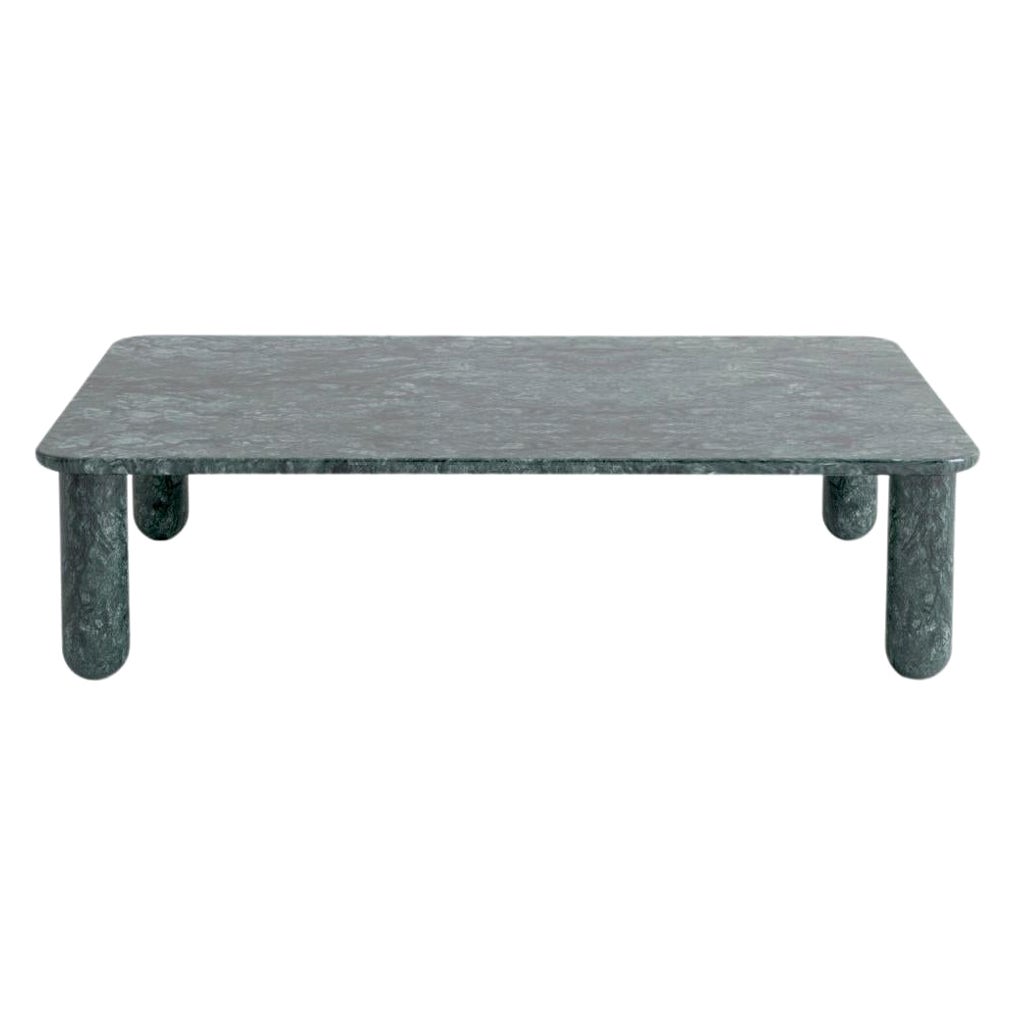 Medium Green Marble "Sunday" Coffee Table, Jean-Baptiste Souletie For Sale