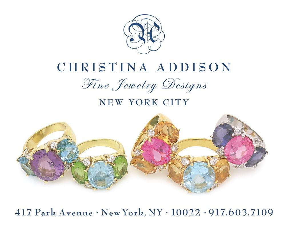 Christina Addison Anello medio GUM DROP con cristallo di rocca e diamanti in vendita 11