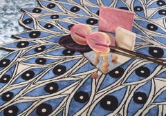 Medium Hand Knotted Nazar Rug by Florian Pretet and Lisa Mukhia Pretet