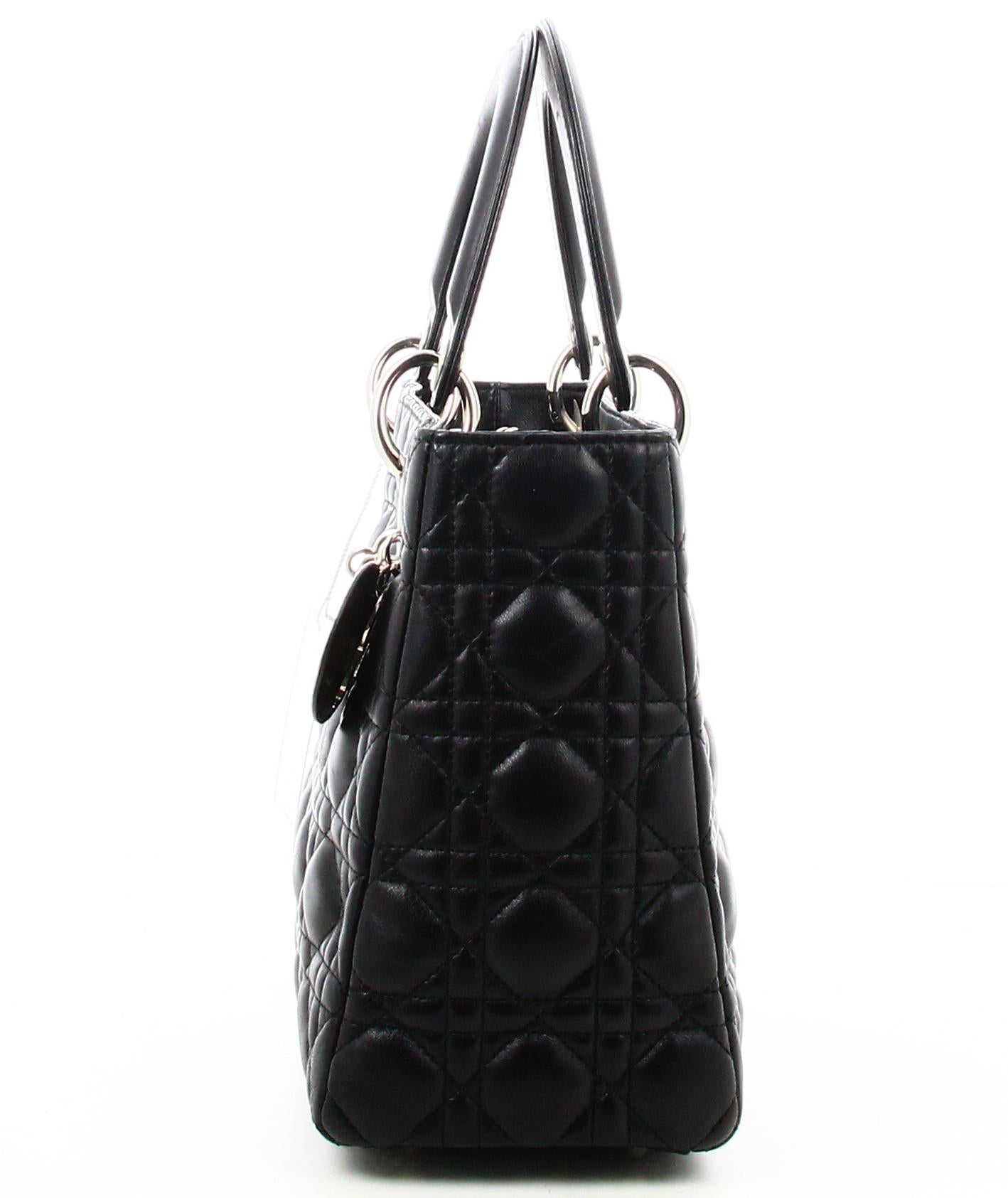 Medium Handbag Lambskin Cannage Lady Dior 1