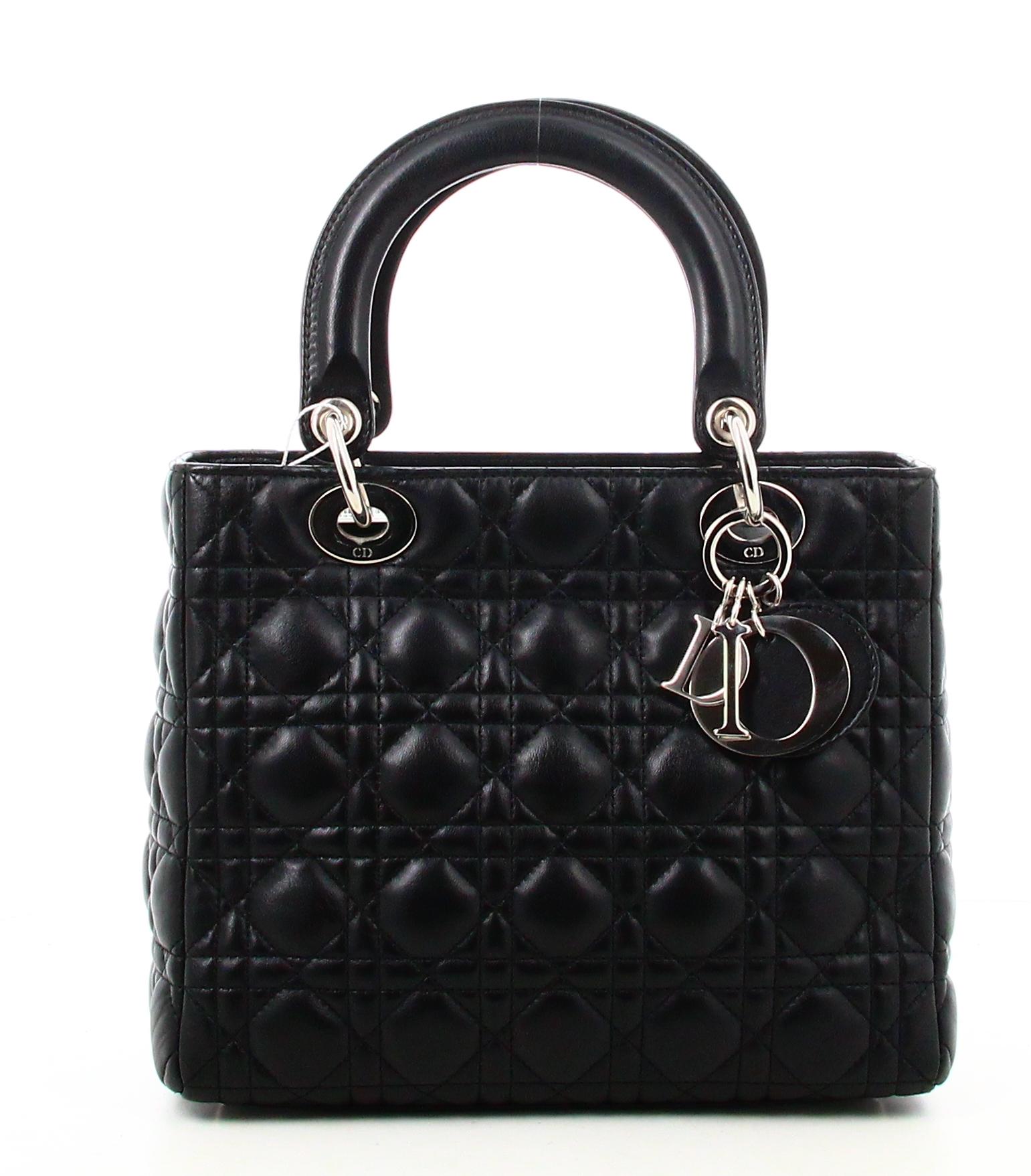 Medium Handbag Lambskin Cannage Lady Dior 3