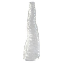 Handgefertigte Stratum Tempus-Vase aus hellem Acryl von Daan De Wit, mittelgroß