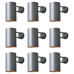 Medium Hans-Agne Jakobsson C627/110 'Rulle' Sconce in Painted Silver