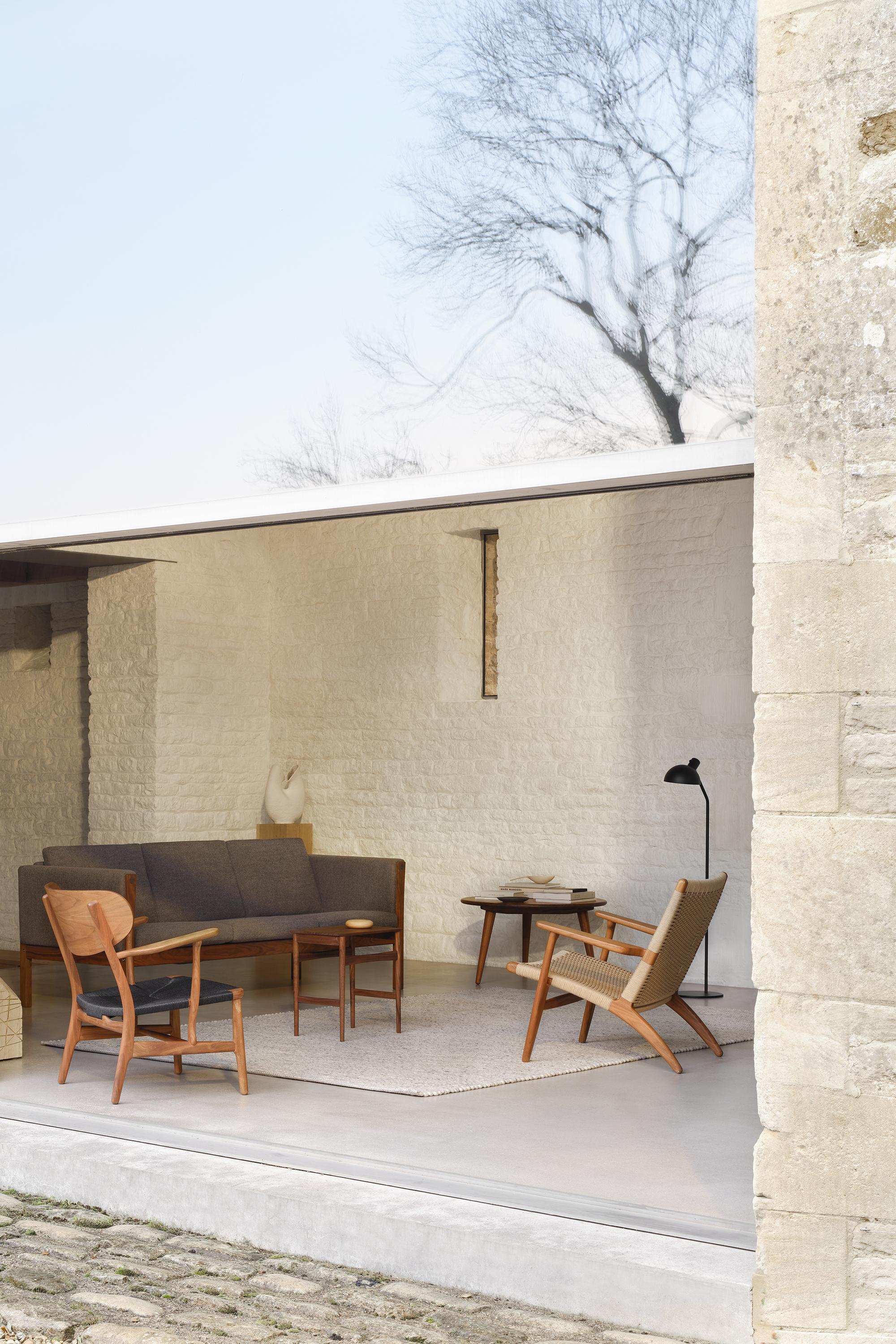 Table basse moyenne Hans Wegner 'CH008' en chêne et huile pour Carl Hansen & Son en vente 1