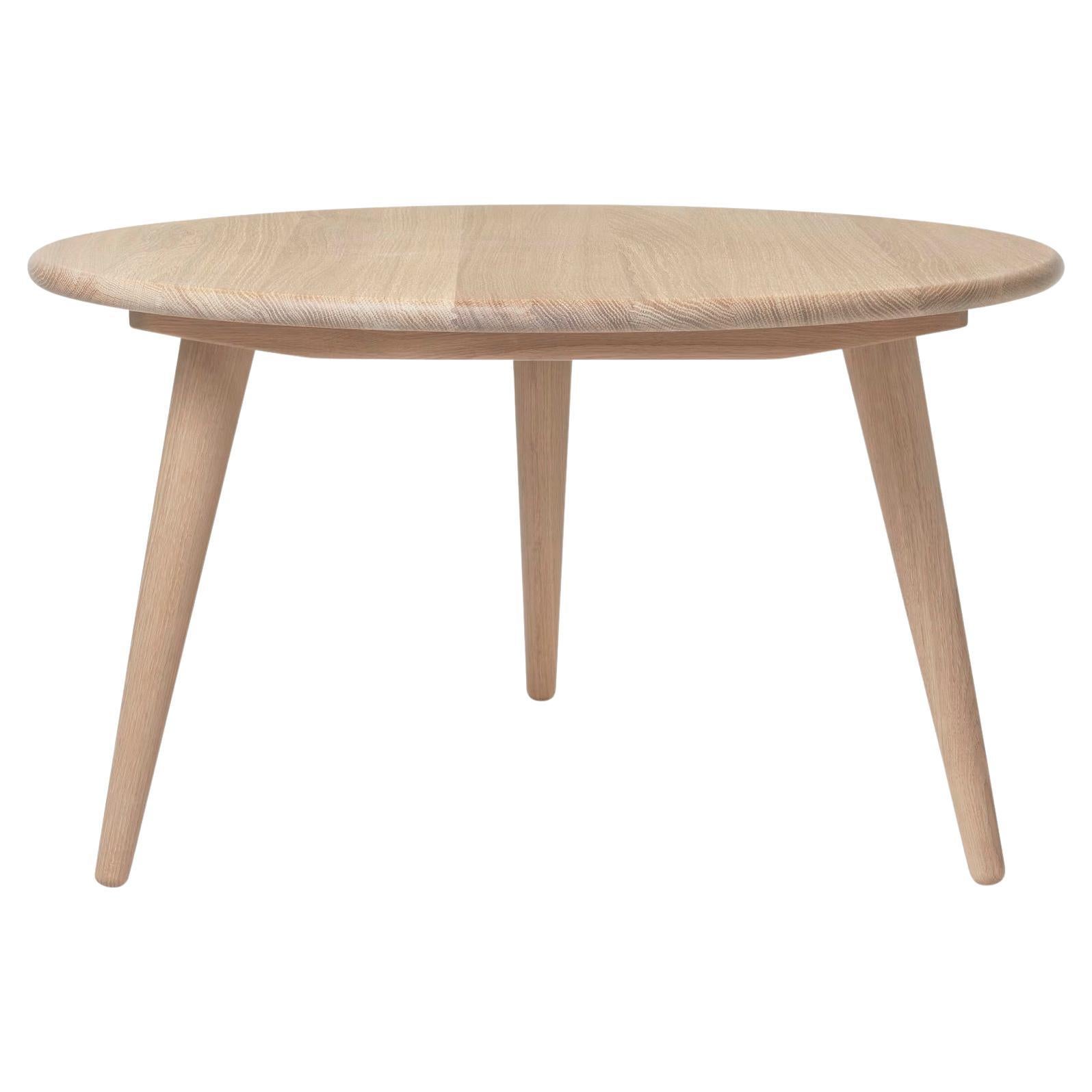 Table basse moyenne Hans Wegner 'CH008' en chêne et huile blanche pour Carl Hansen & Son