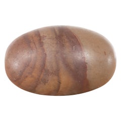 Medium Hindu Two-Toned Stone Shiva Lingam from the Narmada River
