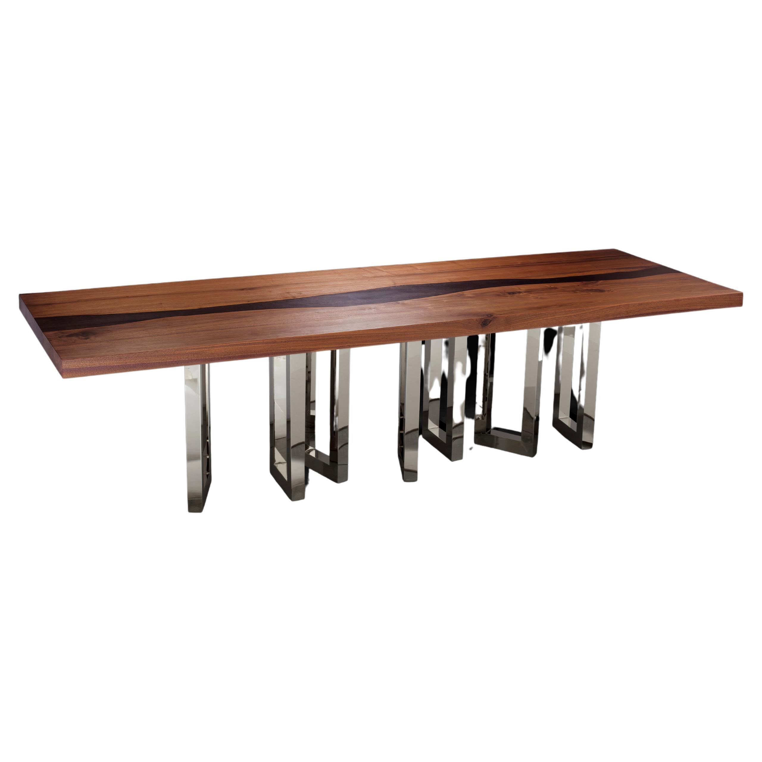 Table moyenne Il Pezzo 6 Nickel par Il Pezzo Mancante