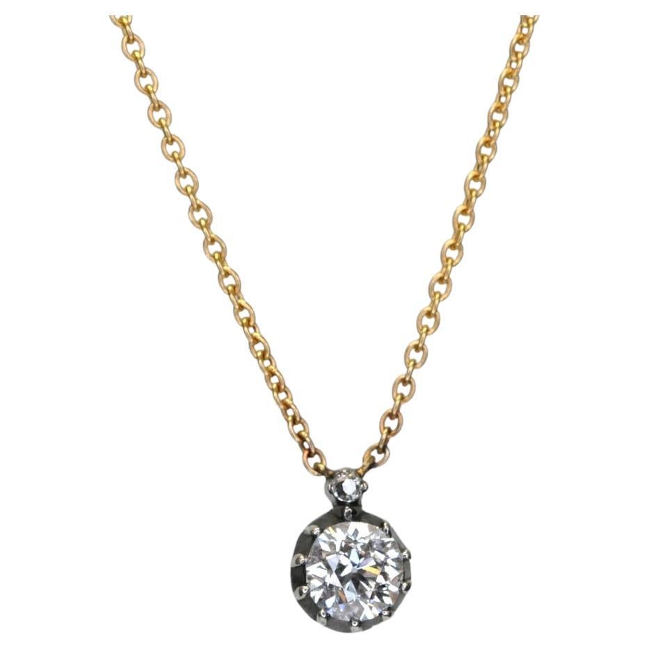 0.70ct Diamond pendant by Facet & Fable For Sale
