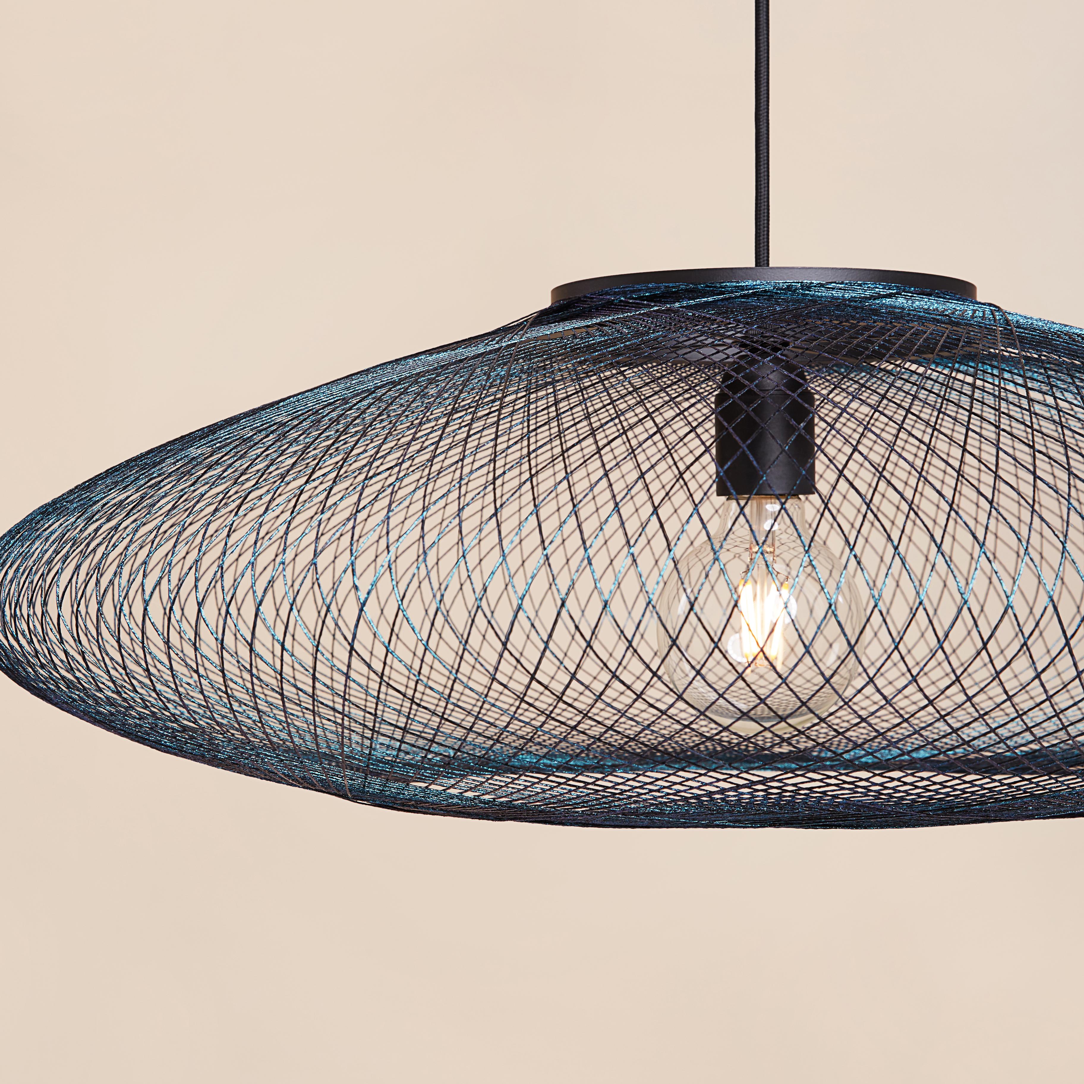 Medium Iridescent UFO Pendant Lamp by Atelier Robotiq For Sale 2