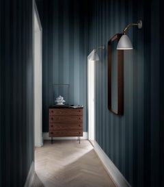 Jacques Adnet Miroir 'Rectangulaire' en Cuir Tan pour GUBI