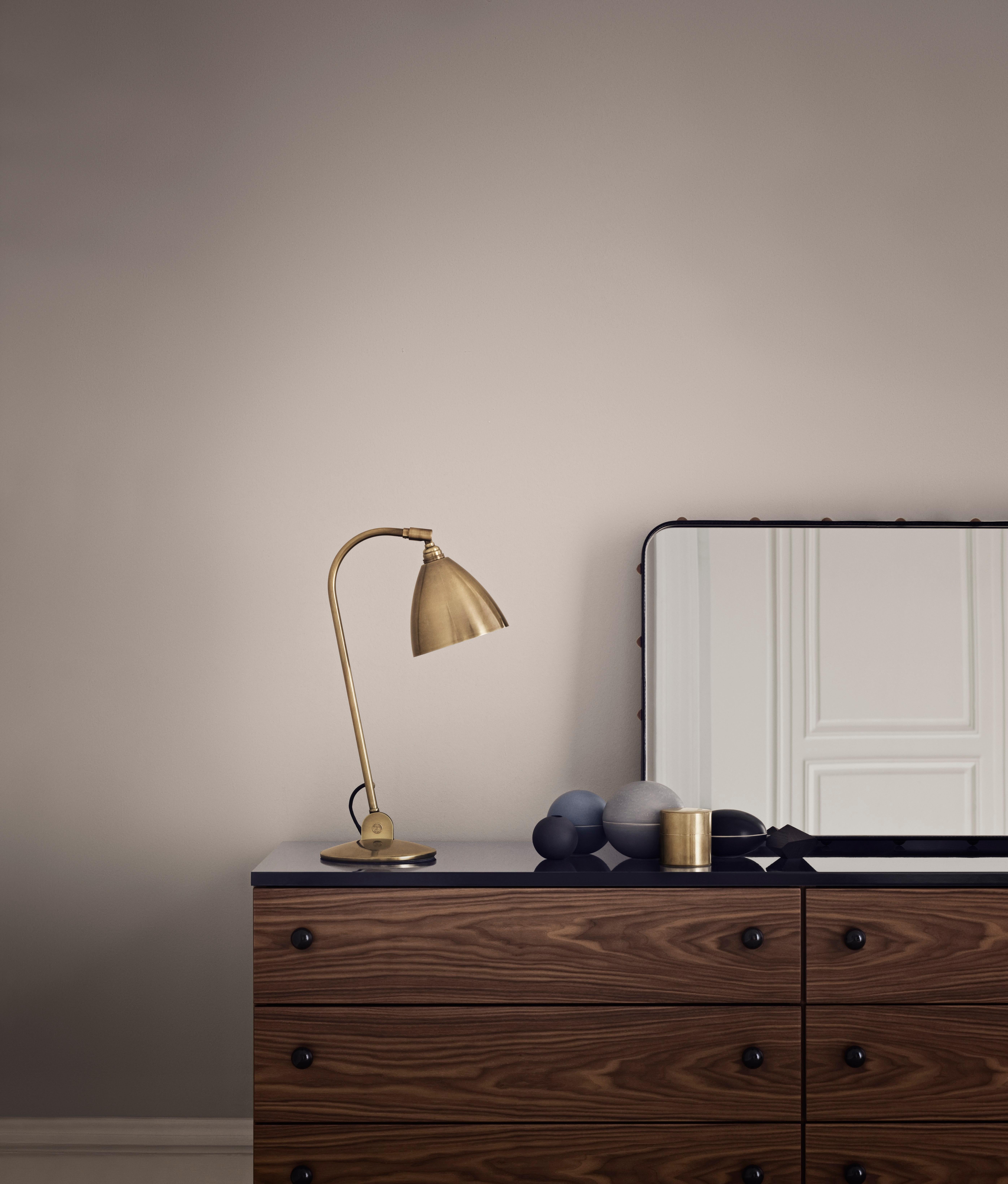 Brass Jacques Adnet 'Rectangulaire' Wall Mirror in Tan Leather for GUBI For Sale