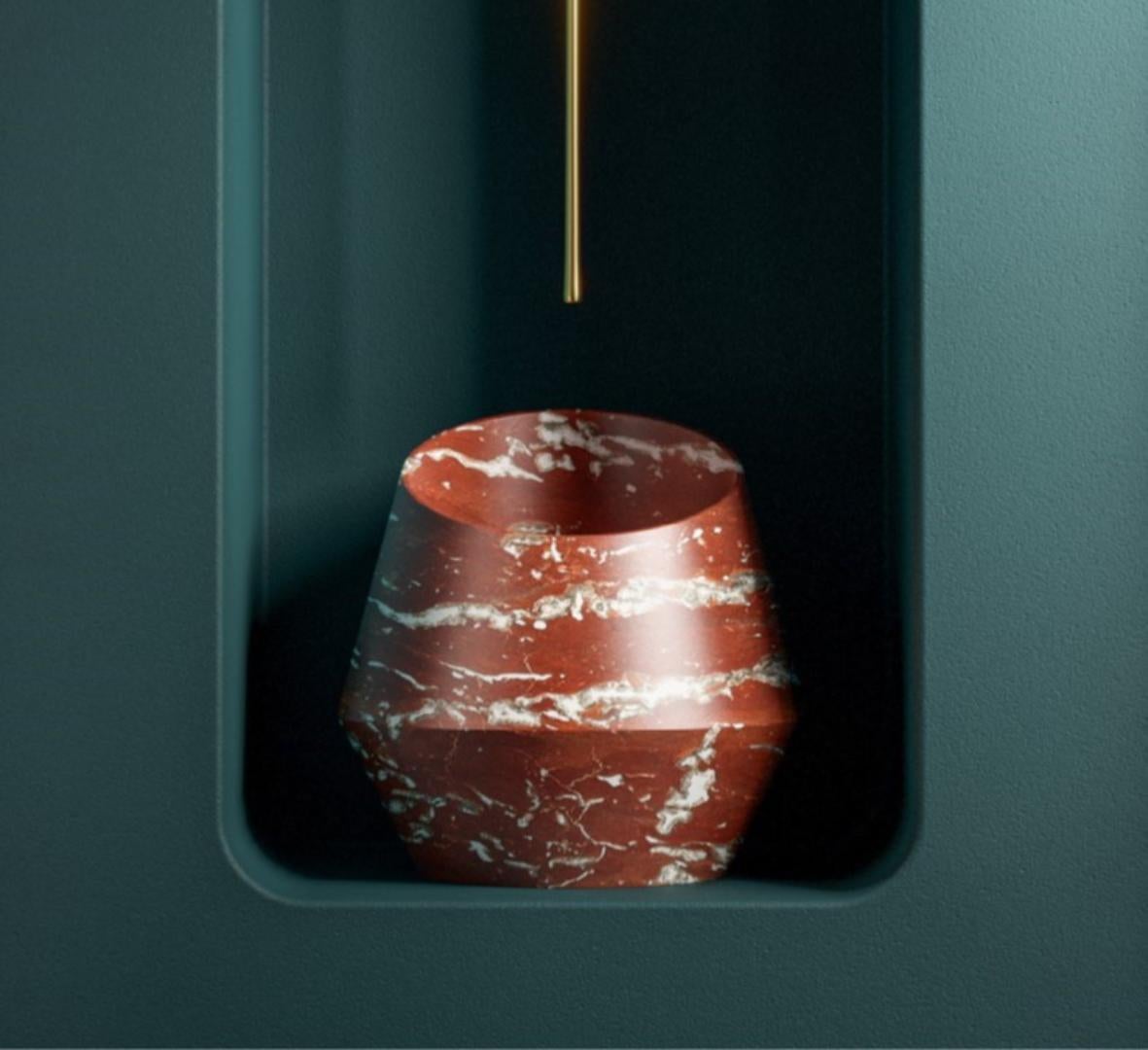 Contemporary Medium Kyknos Tosca Washbasin by Marmi Serafini For Sale